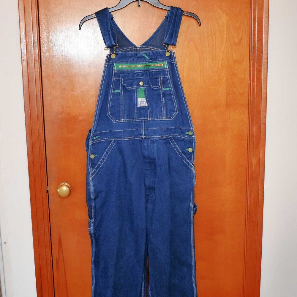 Men's 36 30 Liberty Stonewashed Bib Overalls